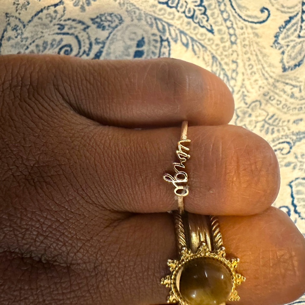 Gold VIRGO Ring- Adjustable OS